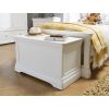 Toulouse White Painted Storage Blanket Box Ottoman - SUMMER SALE - 2