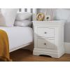 Toulouse White Painted 2 Drawer Large Assembled Bedside Table - £40 OFF SUMMER SALE - 3