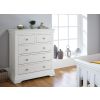 Toulouse White Painted 2 Over 3 Chest of Assembled Drawers - £50 OFF SUMMER SALE - 6