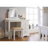 Toulouse White Painted Single Pedestal Dressing Table / Home Office Desk - £40 OFF SUMMER SALE - 5
