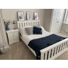 Toulouse White Painted 4 foot 6 inches Slatted Double Bed - SUMMER SALE - 2