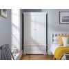 Toulouse Brilliant White Painted Double Wardrobe with Drawer - £50 OFF FLASH SALE - 7
