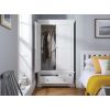 Toulouse Brilliant White Painted Double Wardrobe with Drawer - £50 OFF FLASH SALE - 5
