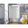 Toulouse Brilliant White Painted Double Wardrobe with Drawer - £50 OFF FLASH SALE - 9