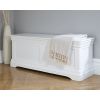 Toulouse Large White Painted Assembled Blanket Storage Box Ottoman - SUMMER SALE - 6