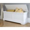 Toulouse Large White Painted Assembled Blanket Storage Box Ottoman - SUMMER SALE - 2