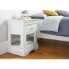 Toulouse White Painted 1 Drawer Assembled Bedside Table - 10% OFF SUMMER SALE - 11