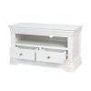 Toulouse White Painted Fully Assembled TV Unit 2 Drawers - £80 OFF SUMMER SALE - 12