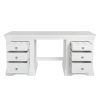 Toulouse White Painted Double Pedestal Large Dressing Table / Home Office Desk - £40 OFF SUMMER SALE - 11