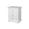 Toulouse White Painted 3 Drawer Large Grande Assembled Bedside Table - £40 OFF SUMMER SALE - 5
