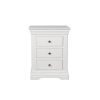 Toulouse White Painted 3 Drawer Large Grande Assembled Bedside Table - £40 OFF SUMMER SALE - 8