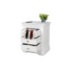Toulouse White Painted 3 Drawer Large Grande Assembled Bedside Table - £40 OFF SUMMER SALE - 11