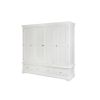Toulouse White Painted 4 Door Quad Extra Large Wardrobe - £300 OFF FLASH SALE - 5