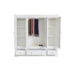 Toulouse White Painted 4 Door Quad Extra Large Wardrobe - £300 OFF FLASH SALE - 6