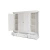 Toulouse White Painted 4 Door Quad Extra Large Wardrobe - £300 OFF FLASH SALE - 8