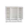 Toulouse White Painted 4 Door Quad Extra Large Wardrobe - £300 OFF FLASH SALE - 12