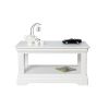 Toulouse White Painted Coffee Table with Shelf - SUMMER SALE - 8