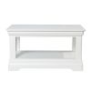 Toulouse White Painted Coffee Table with Shelf - SUMMER SALE - 9