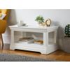 Toulouse White Painted Coffee Table with Shelf - SUMMER SALE - 2