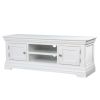 Toulouse White Painted Large Assembled TV Unit 2 Doors and Shelf - £40 OFF SUMMER SALE - 9