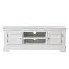 Toulouse White Painted Large Assembled TV Unit 2 Doors and Shelf - £40 OFF SUMMER SALE - 10
