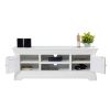 Toulouse White Painted Large Assembled TV Unit 2 Doors and Shelf - £40 OFF SUMMER SALE - 11