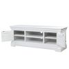 Toulouse White Painted Large Assembled TV Unit 2 Doors and Shelf - £40 OFF SUMMER SALE - 12