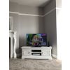 Toulouse White Painted Large Assembled TV Unit 2 Doors and Shelf - £40 OFF SUMMER SALE - 6