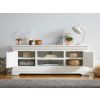 Toulouse White Painted Large Assembled TV Unit 2 Doors and Shelf - £40 OFF SUMMER SALE - 4