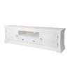 Toulouse White Painted Grande 210cm Extra Large Assembled TV Unit - £70 OFF FLASH SALE - 7