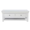 Toulouse White Painted Large Assembled Coffee Table 4 Drawers with Shelf - SUMMER SALE - 10