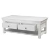 Toulouse White Painted Large Assembled Coffee Table 4 Drawers with Shelf - SUMMER SALE - 11