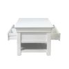 Toulouse White Painted Large Assembled Coffee Table 4 Drawers with Shelf - SUMMER SALE - 12