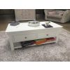 Toulouse White Painted Large Assembled Coffee Table 4 Drawers with Shelf - SUMMER SALE - 8