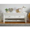 Toulouse White Painted Large Assembled Coffee Table 4 Drawers with Shelf - SUMMER SALE - 4