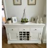 Toulouse White Painted 140cm Assembled Storage Wine Rack Sideboard - 10% OFF SUMMER SALE - 2