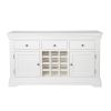 Toulouse White Painted 140cm Assembled Storage Wine Rack Sideboard - 10% OFF SUMMER SALE - 6