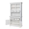 Toulouse Grey Painted 100cm Buffet and Hutch Dresser Display Unit - SUMMER SALE - 6