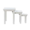 Toulouse White Painted Assembled Nest Of 3 Tables - SUMMER SALE - 8