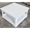 Toulouse White Painted 90cm Square Assembled Coffee Table With Shelf - £20 OFF SUMMER SALE - 12