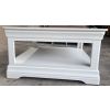 Toulouse White Painted 90cm Square Assembled Coffee Table With Shelf - £20 OFF SUMMER SALE - 13