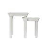Toulouse White Painted Assembled Nest Of Two Tables - SUMMER SALE - 13