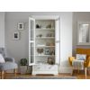 Toulouse White Painted Tall Glass Assembled Display Cabinet with Drawers - £50 OFF FLASH SALE - 4