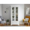 Toulouse White Painted Tall Glass Assembled Display Cabinet with Drawers - £50 OFF FLASH SALE - 5