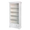 Toulouse White Painted Tall Fully Assembled Bookcase 2 Drawers - SUMMER SALE - 7