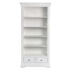 Toulouse White Painted Tall Fully Assembled Bookcase 2 Drawers - SUMMER SALE - 8