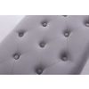 Highgrove Grey Velvet Fabric Studded Medium Oak Dining Bench - REDUCED TO CLEAR - 4