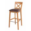 Java Cross Tall Oak Fully Assembled Kitchen Bar Stool - £30 OFF FLASH SALE - 5