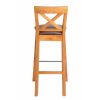 Java Cross Tall Oak Fully Assembled Kitchen Bar Stool - £30 OFF FLASH SALE - 8