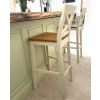 Java Cross Cream Painted Fully Assembled Tall Bar Stool - £60 OFF FLASH SALE - 2